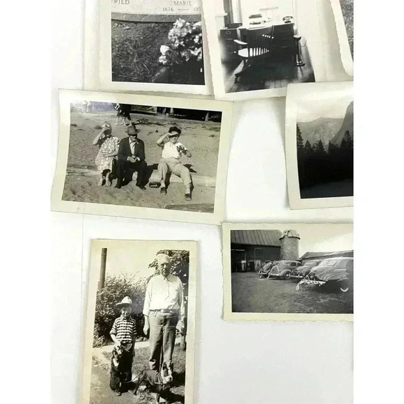 VTG 27 B&W Photographs Travel Animals Wildlife Grave Cars Farming 40's Ephemera - Picture 3 of 16